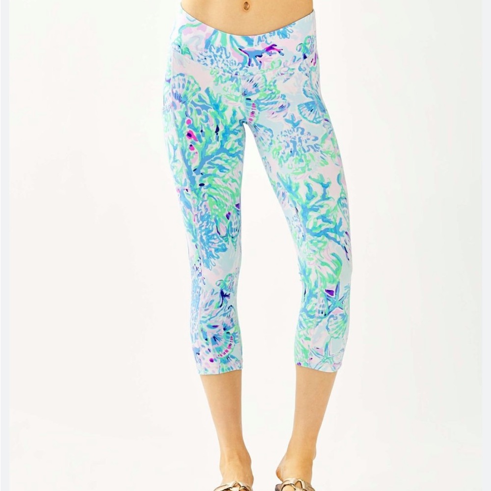 Lilly Pulitzer Luxtetic Weekender High Rise Crop Leggings